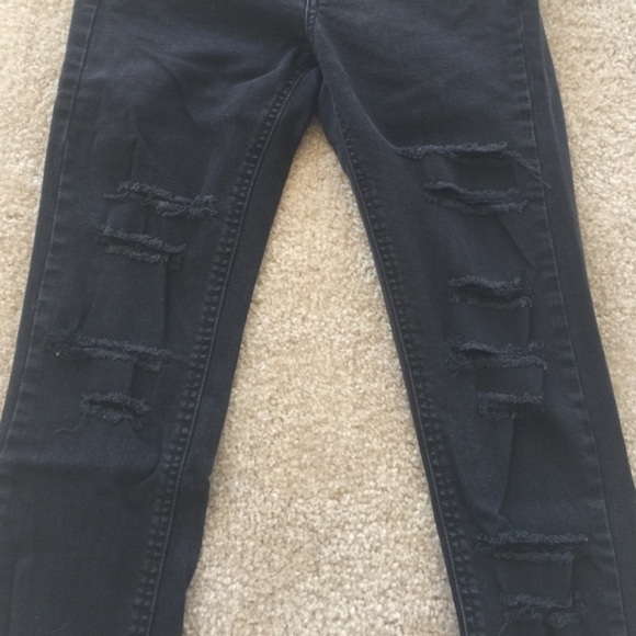 Mango black ripped jeans size 4 - Picture 3 of 5